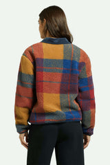 Delilah Sherpa Jacket - Multi Color Plaid